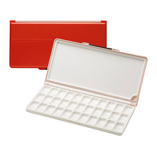MEEDEN AIRTIGHT LEAKPROOF WATERCOLOR PALETTE RED