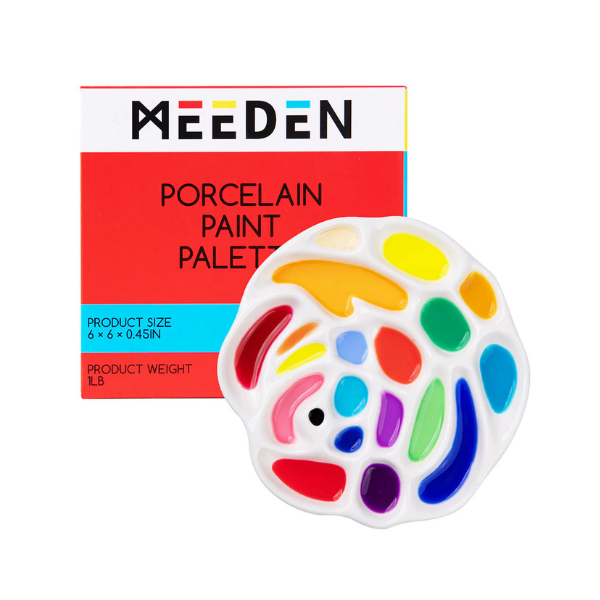 MEEDEN ROSE DESIGN CERAMIC PALETTE - PLC-4049