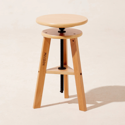 MEEDEN WOOD DRAFTING STOOL- NATURAL