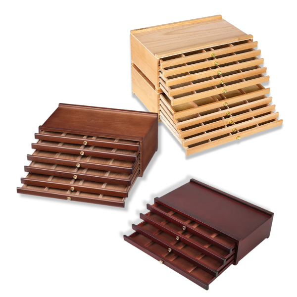 MEEDEN WOOD STORAGE BOXES COVER
