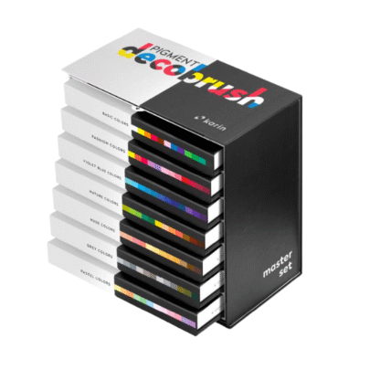PIGMENT decobrush MASTER Set 84 pcs. (Basic, Passion, Violet-Blue, Nature, Nude, Grey, Pastel)