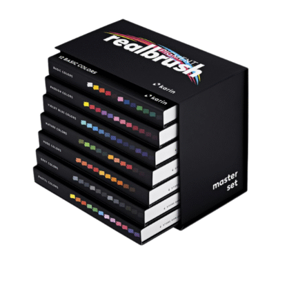 Realbrush PIGMENT MASTER Set 84 pcs. (Basic, Passion, Violet-Blue, Nature, Nude, Grey, Pastel)
