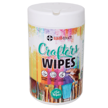 sani-touch craftres wipes 150s close up canister