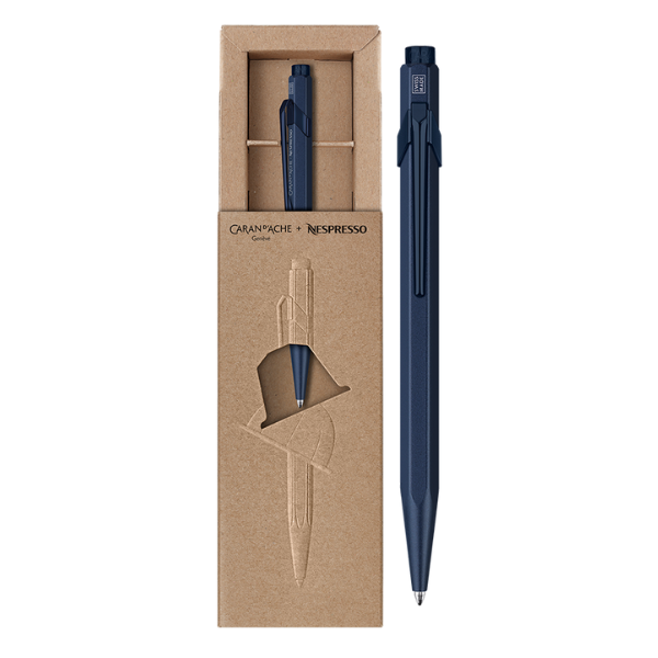 Caran d' Ache Nespresso Edition 6 Ballpoint Pen - Kazaar Blue open box