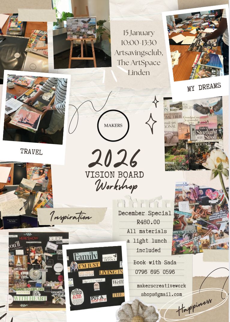 15 Jan '26 Thu 10h00-13h00 2026 Vision Board Workshop With Makers