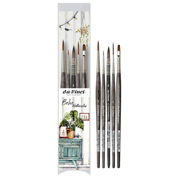 DA VINCI 11672 BOHO WATERCOLOR SET W BRUSHES