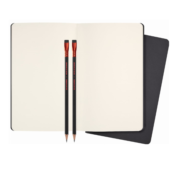 BLACKWING X MOLESKINE 2 X PLAIN CAHIERS + 2 X SOFT PENCILS (DRAWING)