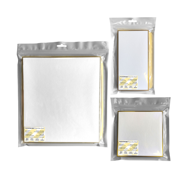 Potentate Watercolour Board - 300gsm - HP - 100%cotton - pack of 5 - range