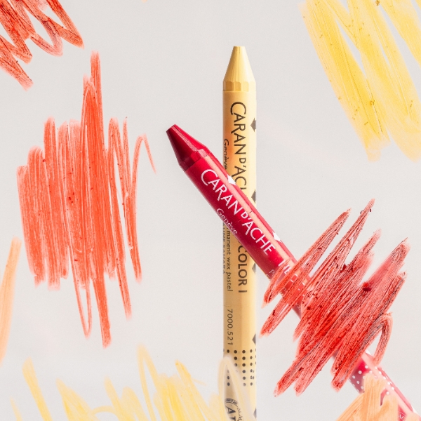 Caran D'Ache-Neocolour-I-Pastel-Crayon-Swatch-Lifestyle