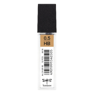 TOMBOW MECHANICAL PENCIL REFILL LEAD 0.5MM HB 12PC IN TUBE