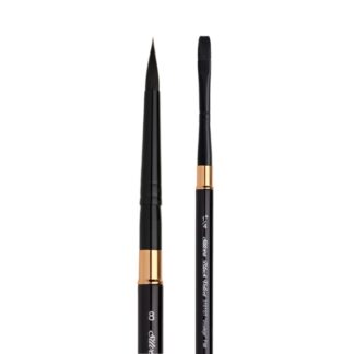 Silver Brush Black velvet Voyage Travel Brushes - Round and Flat
