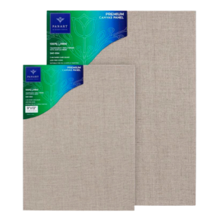 PANART TRANS. PRIMED LINEN CANVAS PANEL 240GSM