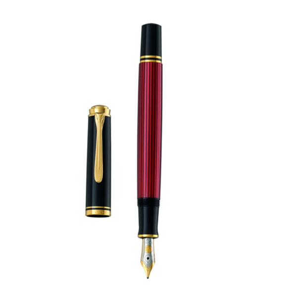 PELIKAN M600 FP SOUVERAEN BLACK_RED F COVER