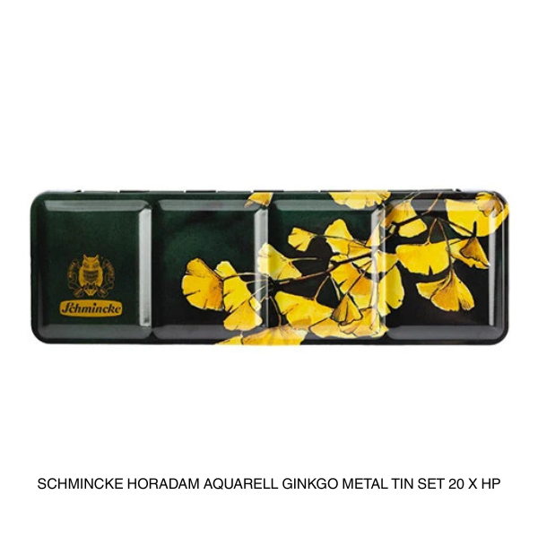 SCHMINCKE HORADAM AQUARELL GINKGO METAL TIN SET 20 X HP