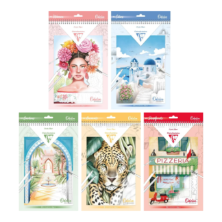 CF ODELIA M_M COLOURING PAD A4 (21X29,7CM) 20SHT 250G RANGE
