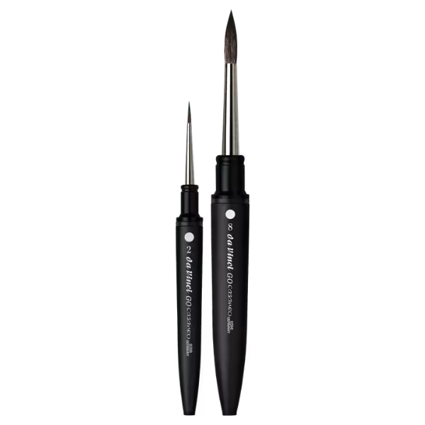 DA VINCI GO 4218 SERIES 8595 CASANEO TRAVEL BRUSH SET OF 2 out of box