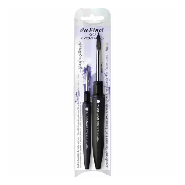 DA VINCI GO 4218 SERIES 8595 CASANEO TRAVEL BRUSH SET OF 2