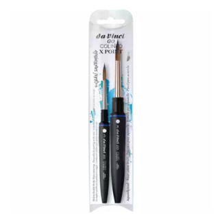 DA VINCI GO 4282 SERIES 8532 COLINEO X POINT TRAVEL BRUSH SET OF 2