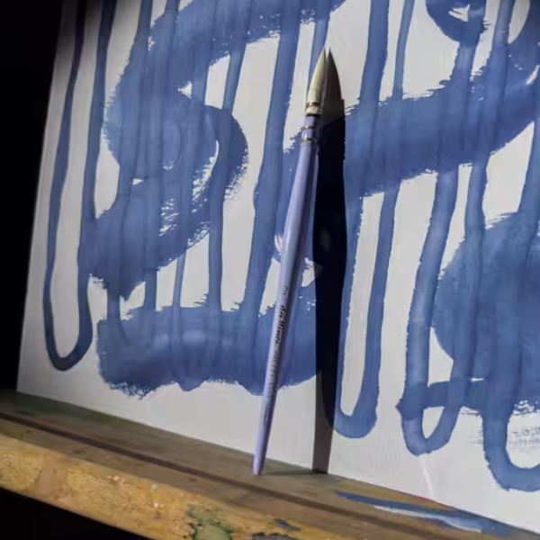 PRETTY Synthetic Squirrel Watercolour Brushes - da Vinci Lili in use