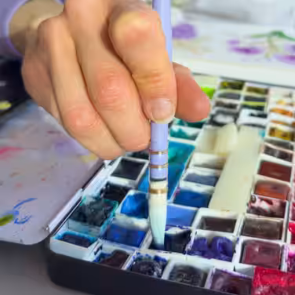 PRETTY Synthetic Squirrel Watercolour Brushes - da Vinci in paint